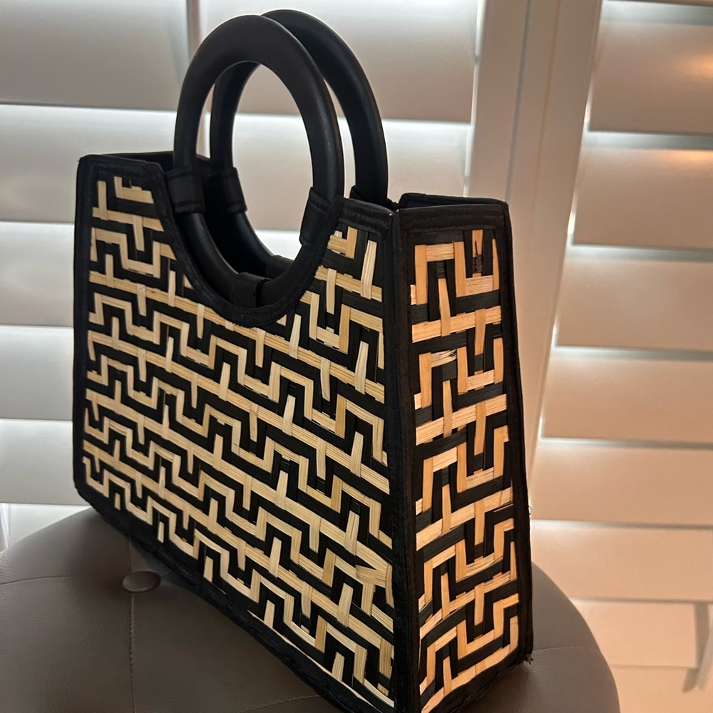Longevity Handcrafted Vietnamese Cotton Woven Handbag